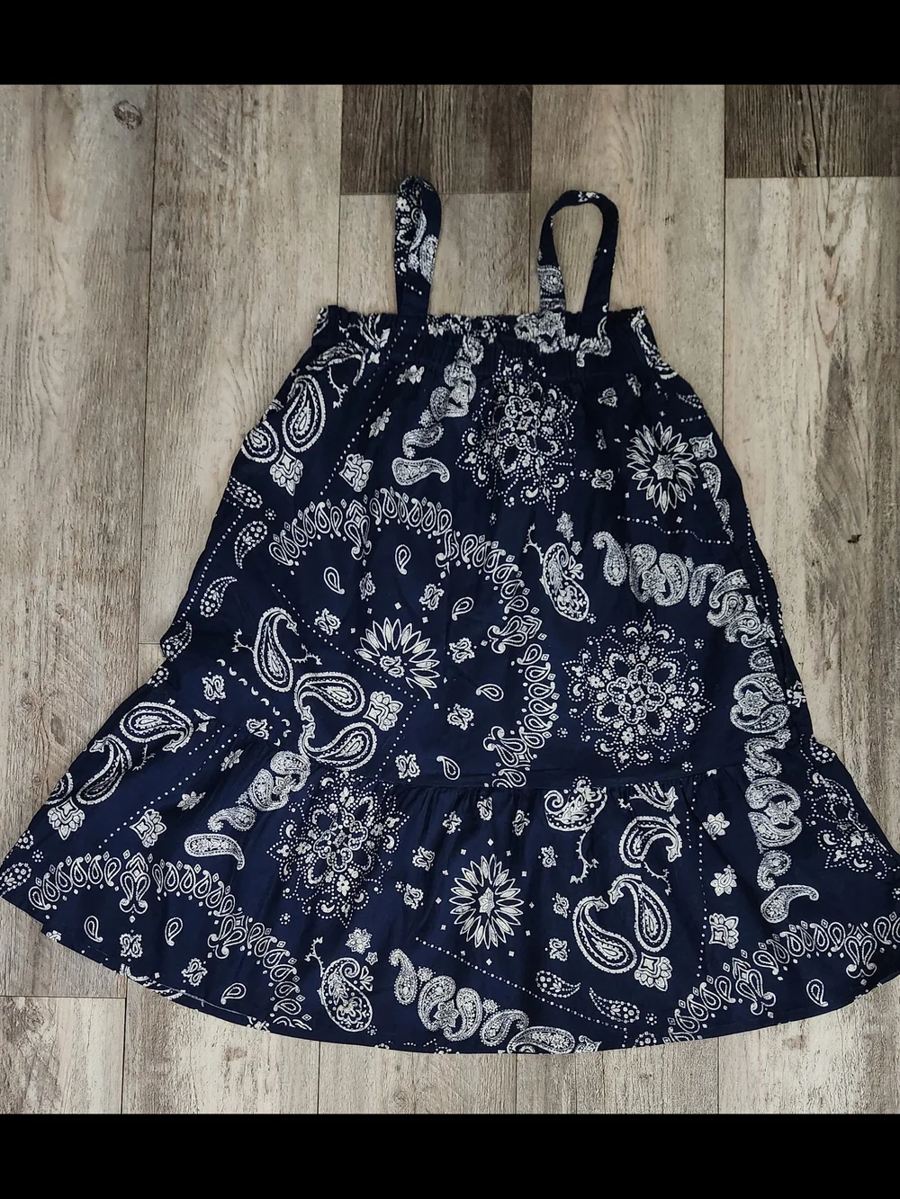 GAP Kids Navy and White Paisley Dress